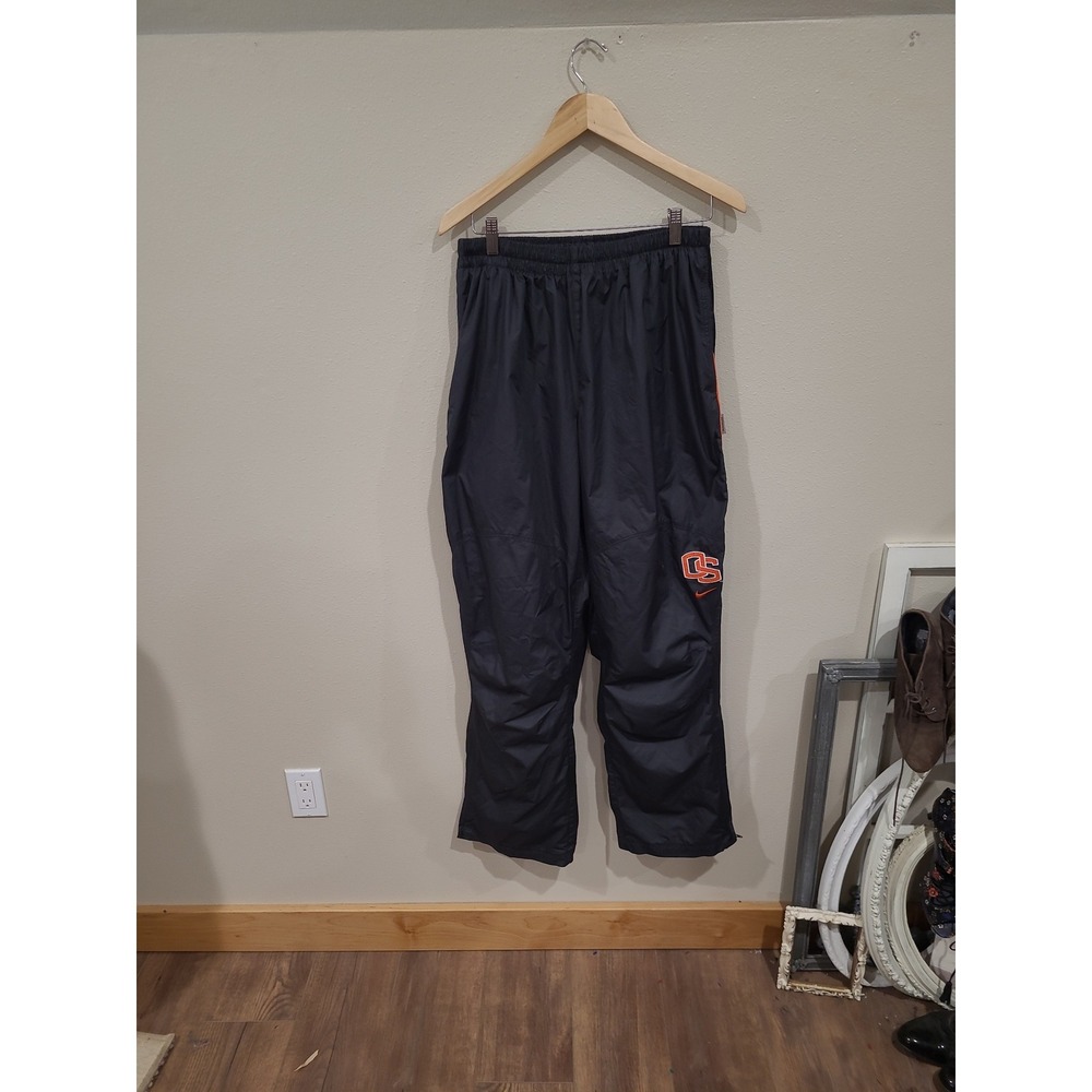 Nike Storm Fit OSU Oregon Beavers Black Athletic pullon track‎ Pants Women SZ Lg